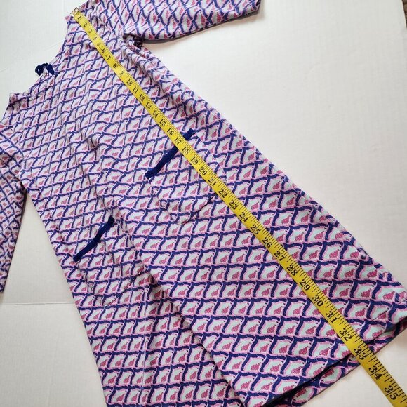 Vineyard Vines girls sz XL / 16 whale tail shift dress with pockets - Picture 8 of 9